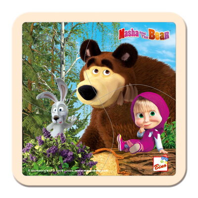 Máša a Medvěd puzzle 15x15cm