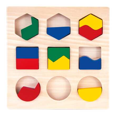 Puzzle - geometrické tvary Puzzle - geometrické tvary