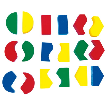 Puzzle - geometrické tvary Puzzle - geometrické tvary