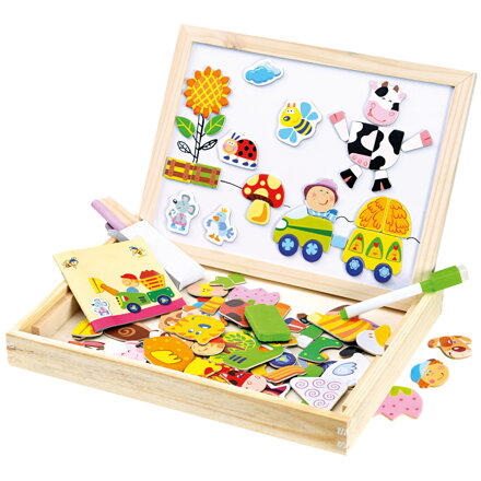 Farma magn. tabulka s puzzlemi 102ks Farma magn. tabulka s puzzlemi 102ks
