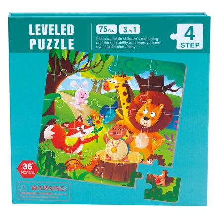 Magnetické puzzle 3v1 zvířátka Magnetické puzzle 3v1 zvířátka